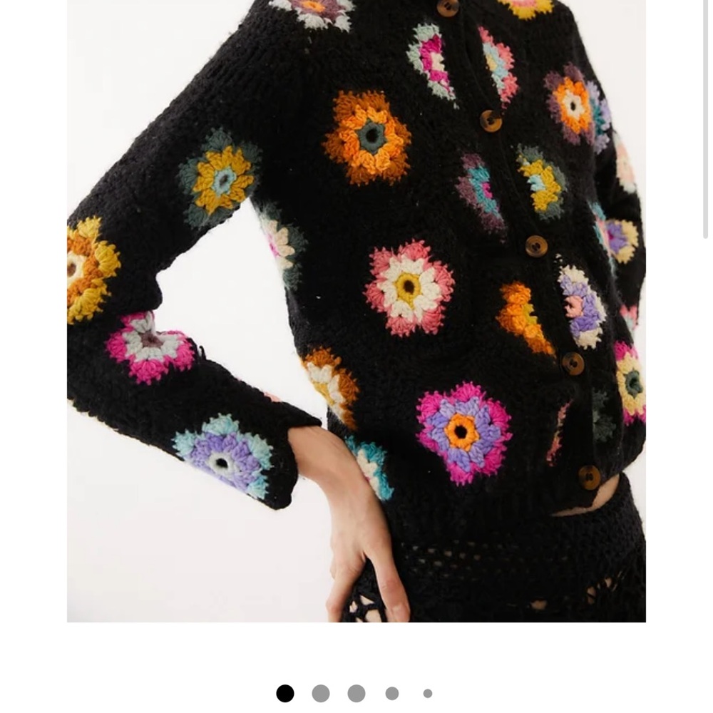 Tach Crochet Multicolor Women's Sweater - Picture 6 of 6